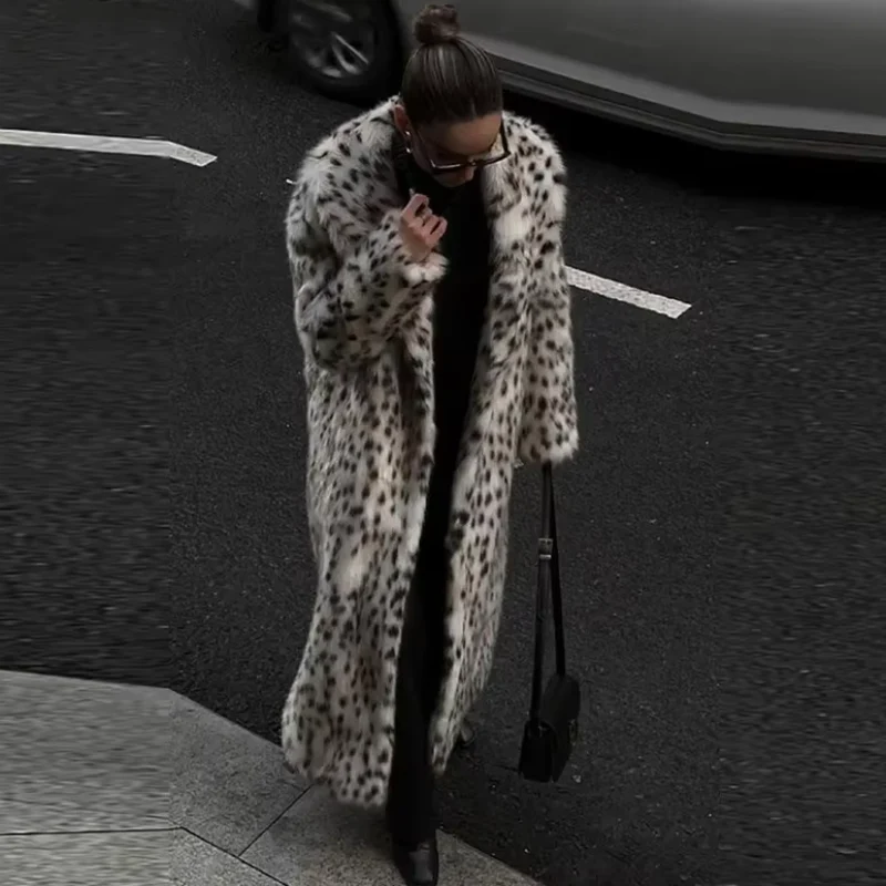 Feline Glam Leopard Open Coat - Image 5
