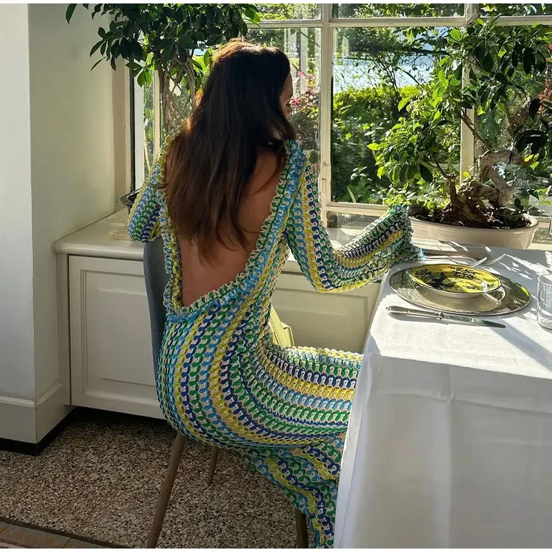 Feminine Flare Maxi Dress - Image 4
