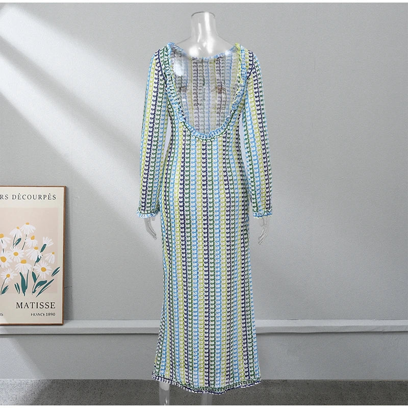 Feminine Flare Maxi Dress - Image 6