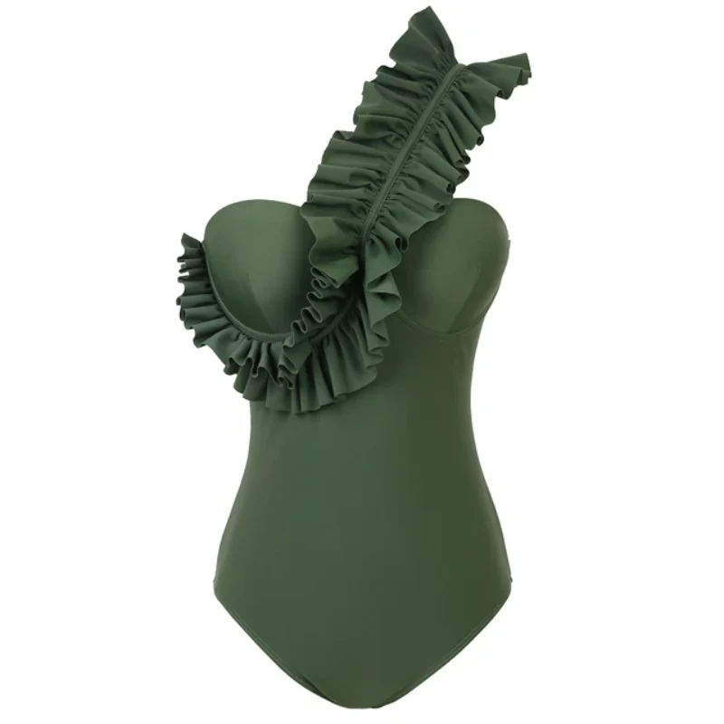 Flirty Ruffle Bombshell Swimsuit - Image 4