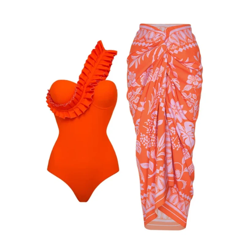 Flirty Ruffle Bombshell Swimsuit - Image 6