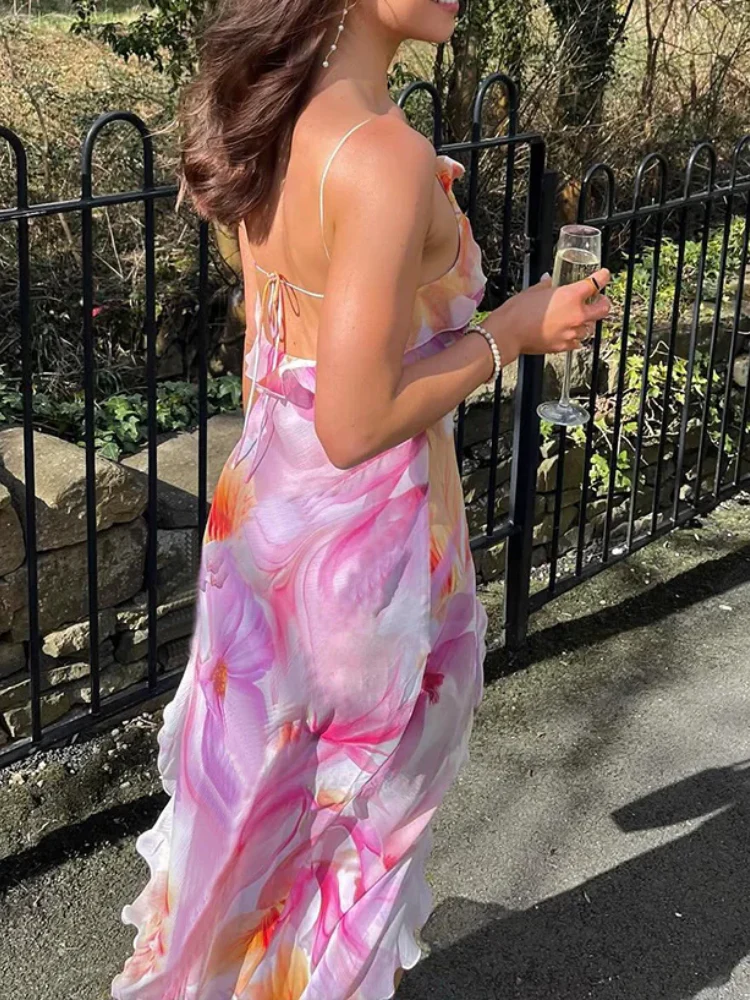 Floral Fantasy Strapless Dress - Image 3