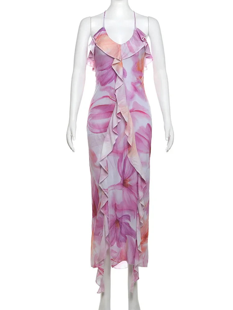 Floral Fantasy Strapless Dress - Image 5