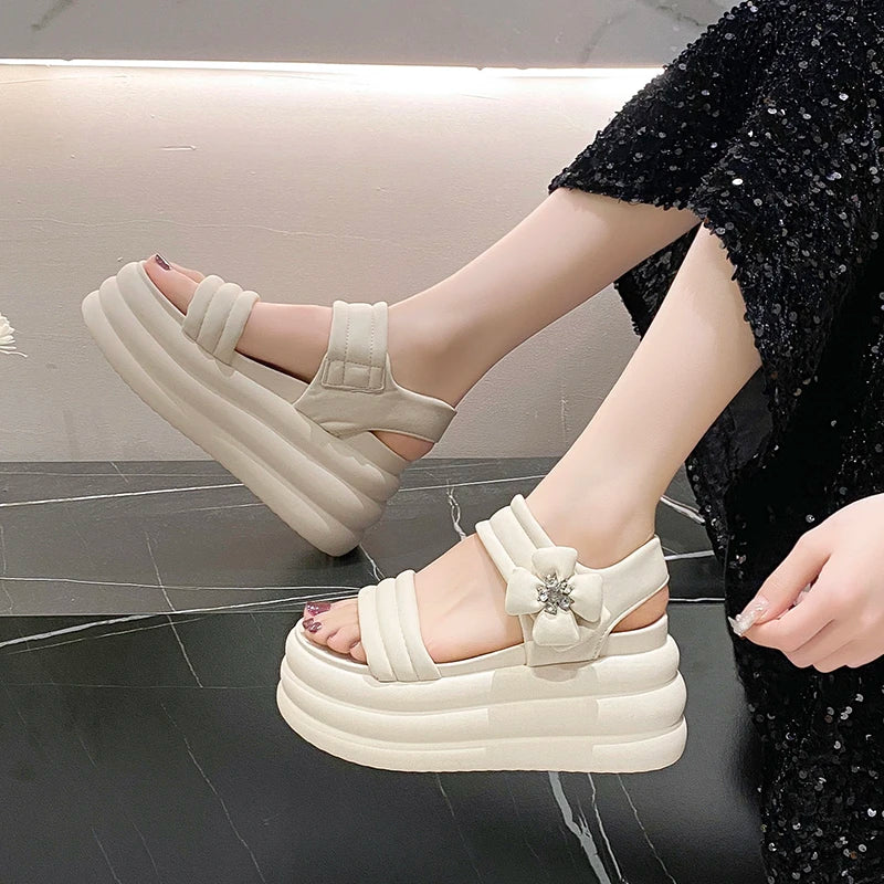 FloralAura Platform Sandals - Image 7