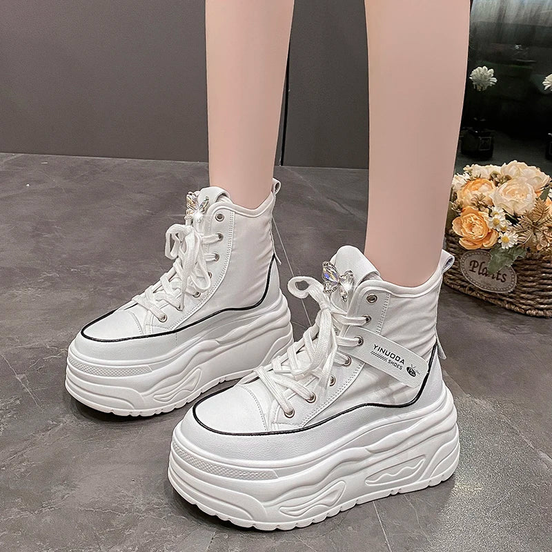 Flutterby Platform Ankle Sneakers - Image 4