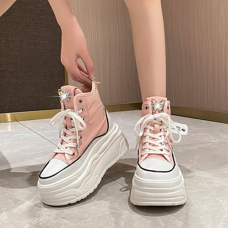 Flutterby Platform Ankle Sneakers - Image 9