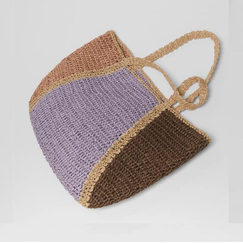 French Riviera Woven Tote Bag - Image 2
