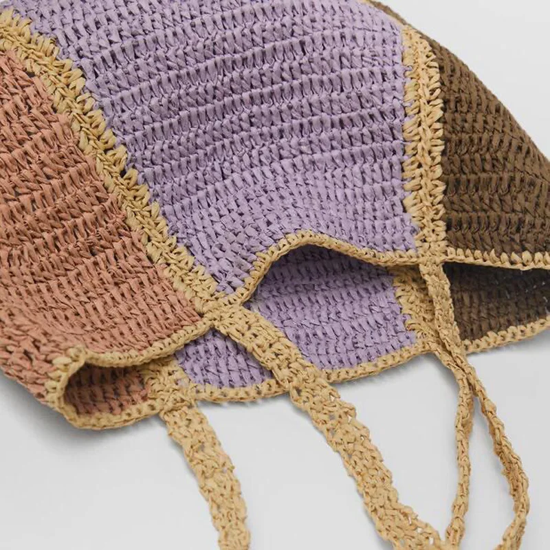 French Riviera Woven Tote Bag - Image 4