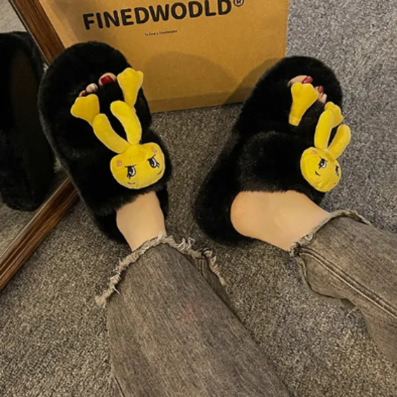 Funny Wild Plush Slippers - Image 10