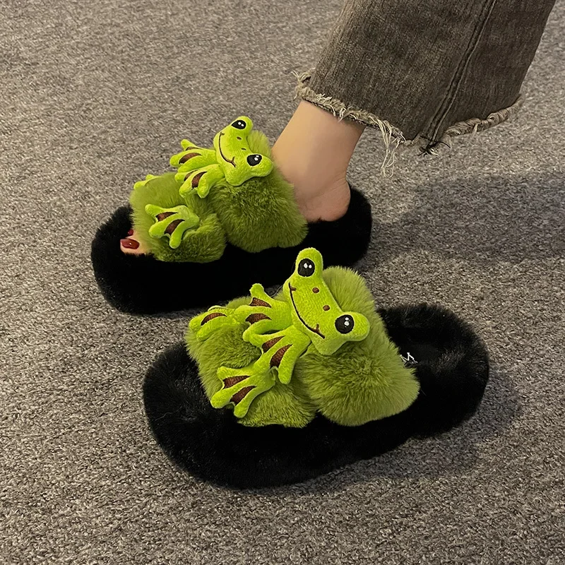 Funny Wild Plush Slippers - Image 6