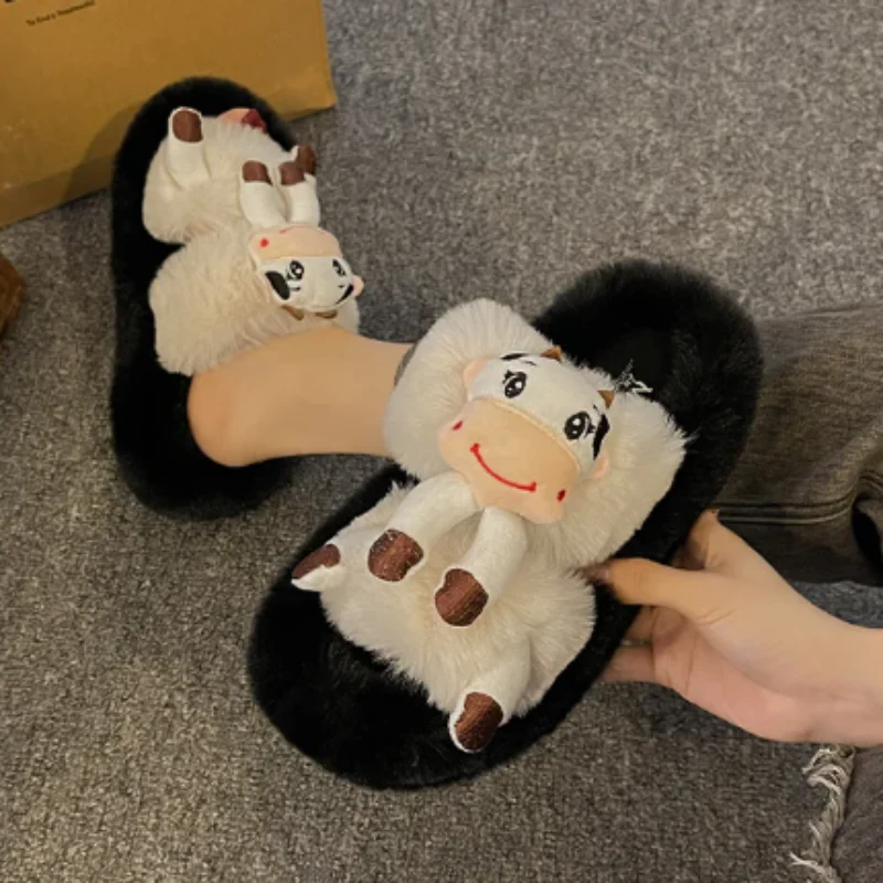Funny Wild Plush Slippers - Image 7