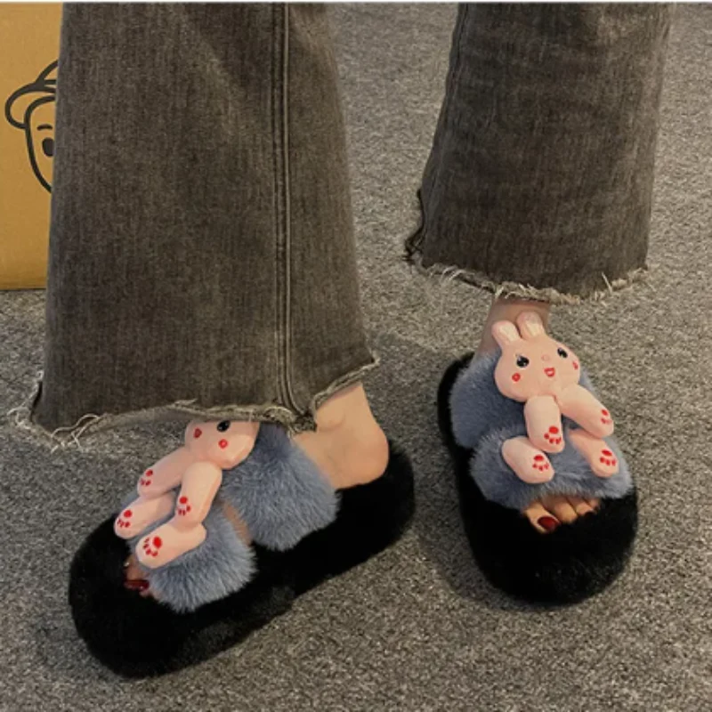 Funny Wild Plush Slippers - Image 9
