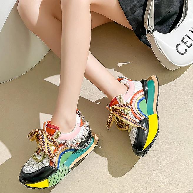 Fusion Pearl Chunky Sneakers - Image 4