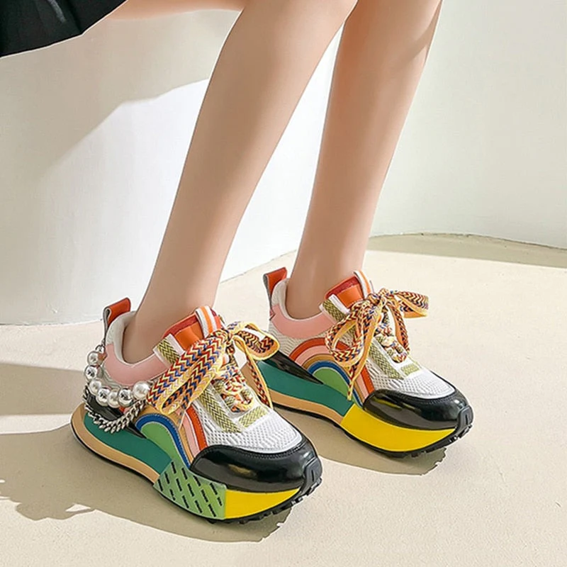 Fusion Pearl Chunky Sneakers - Image 5