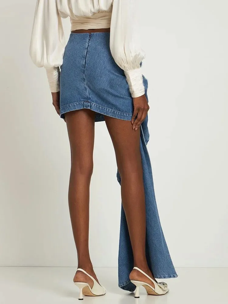 Gala Chic Denim Skirt - Image 3