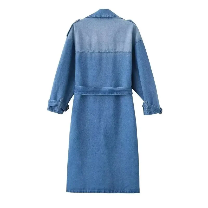 Gina Vintage Denim Trench - Image 5