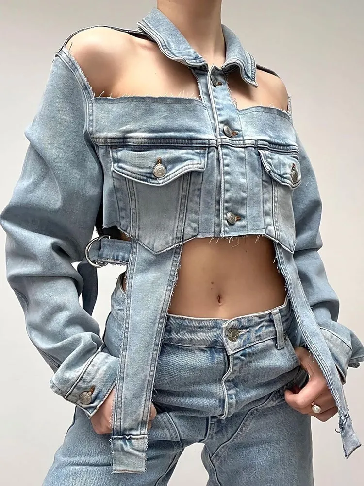 Glasgow Cropped Denim Jacket - Image 2