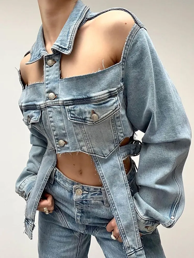 Glasgow Cropped Denim Jacket - Image 3