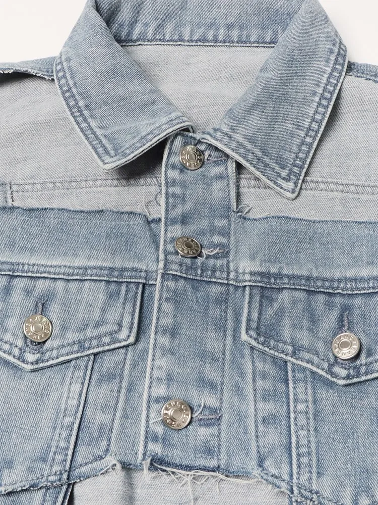 Glasgow Cropped Denim Jacket - Image 5