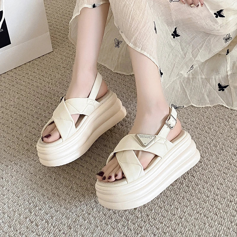 GleeGlide Platform Sandals - Image 7