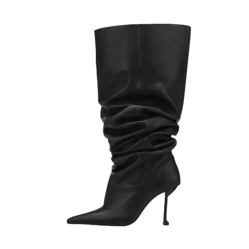 GlossAura High-Heeled Boots - Image 3