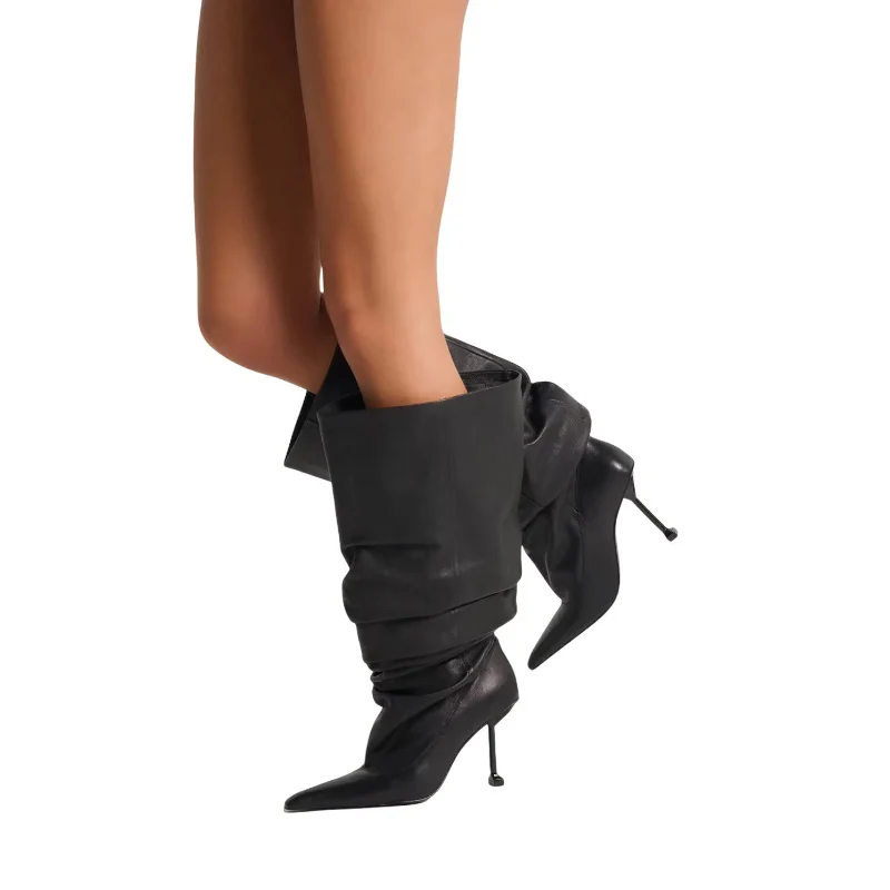 GlossAura High-Heeled Boots - Image 6