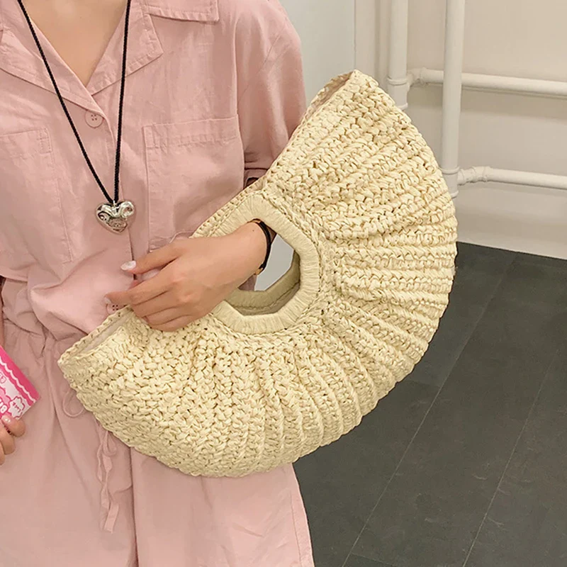Golden Dune Half-Moon Tote Bag - Image 3