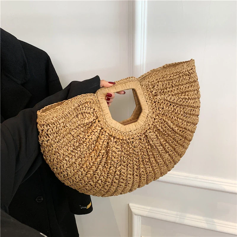 Golden Dune Half-Moon Tote Bag - Image 4