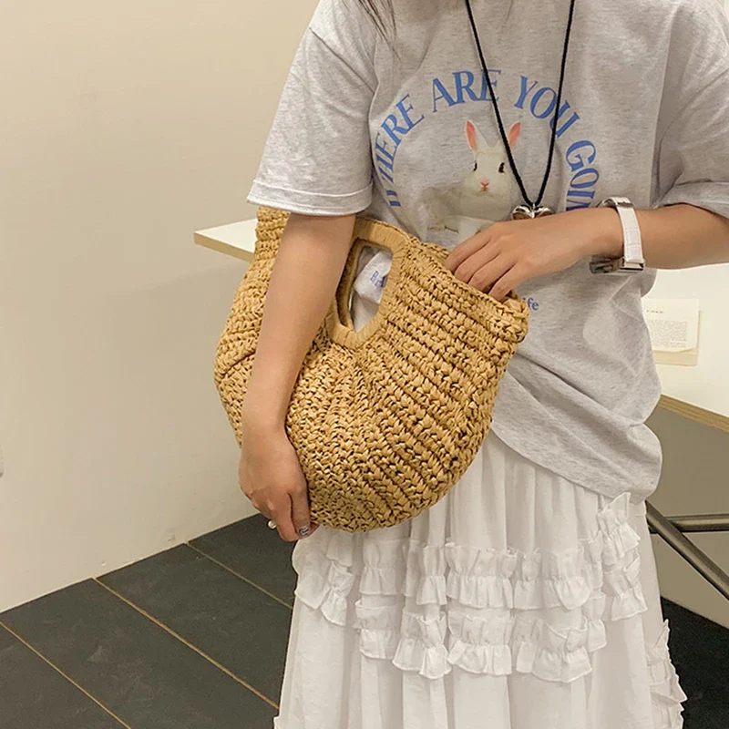 Golden Dune Half-Moon Tote Bag - Image 5