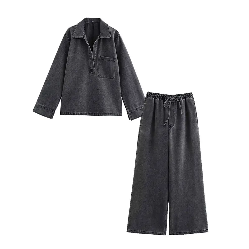 Golden Leaf Denim Set - Image 3
