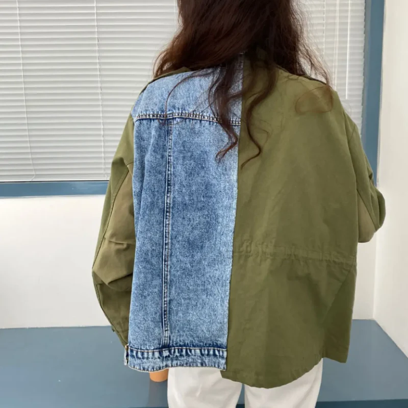 Green Scene Denim Coat - Image 2