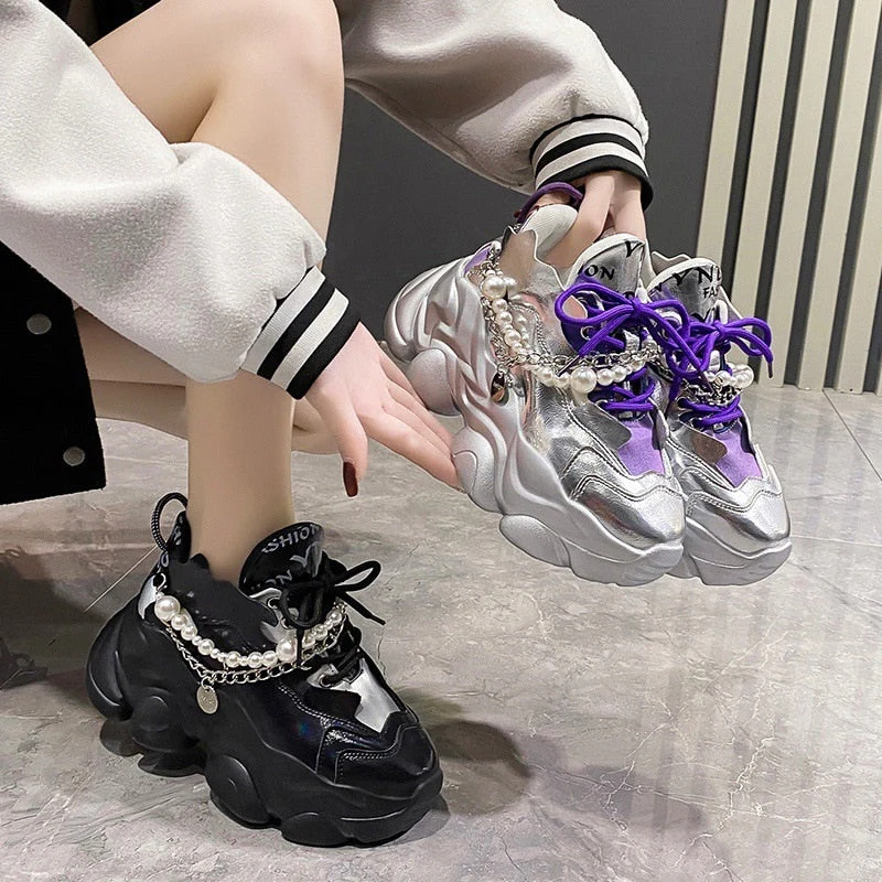 Heidi Chained Chunky Sneakers - Image 7