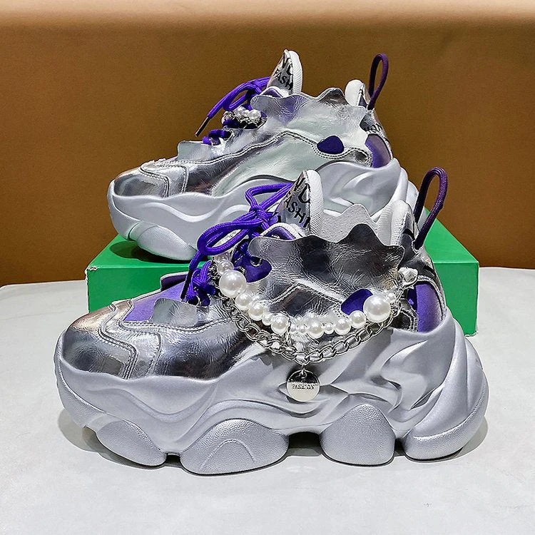 Heidi Chained Chunky Sneakers - Image 8