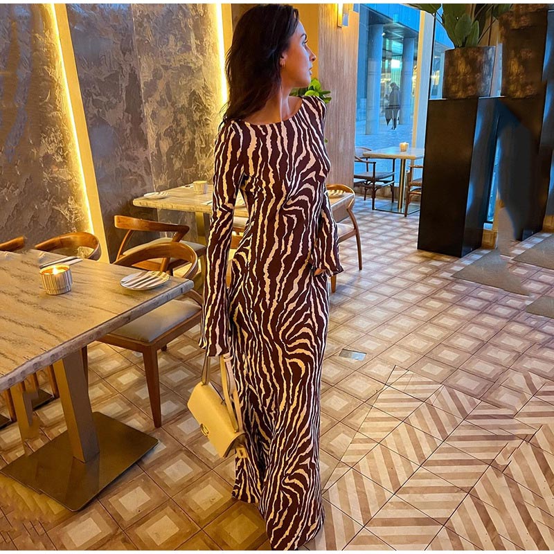 Izzy Zebra Print Dress - Image 5