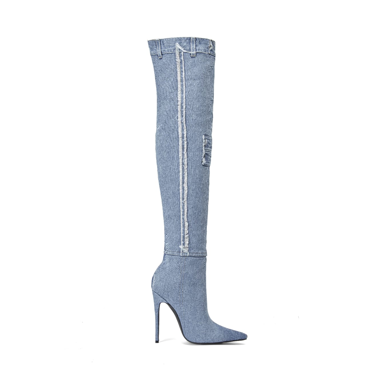 Jackson High Denim Heels - Image 6