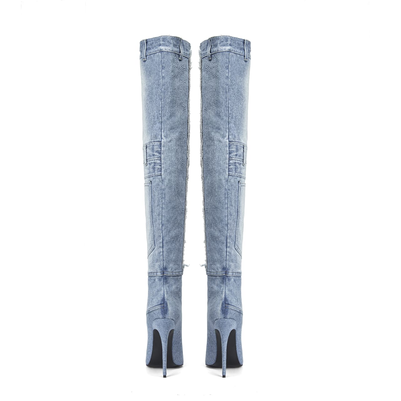 Jackson High Denim Heels - Image 7
