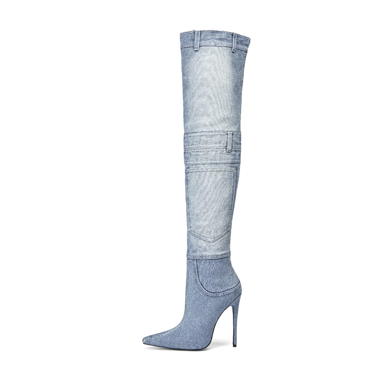 Jackson High Denim Heels - Image 8