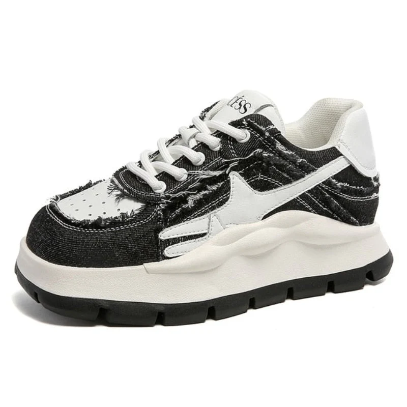 Jordi Platform Denim Sneakers - Image 2