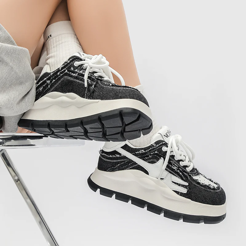 Jordi Platform Denim Sneakers - Image 5