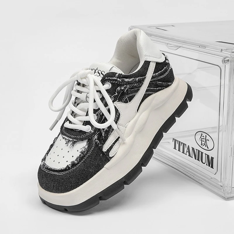 Jordi Platform Denim Sneakers - Image 8
