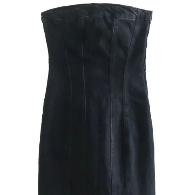 Katy Sexy Denim Dress - Image 2