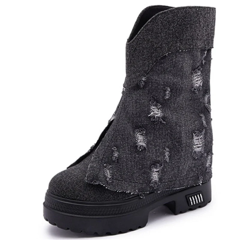 Kiara Denim Boots - Image 2