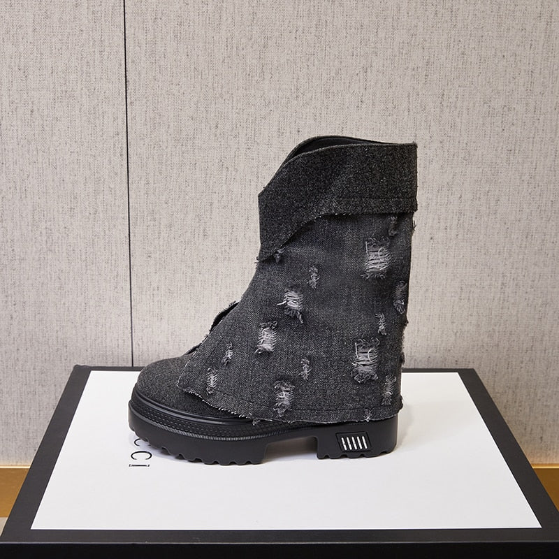 Kiara Denim Boots - Image 5