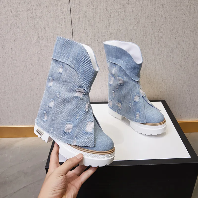 Kiara Denim Boots - Image 6