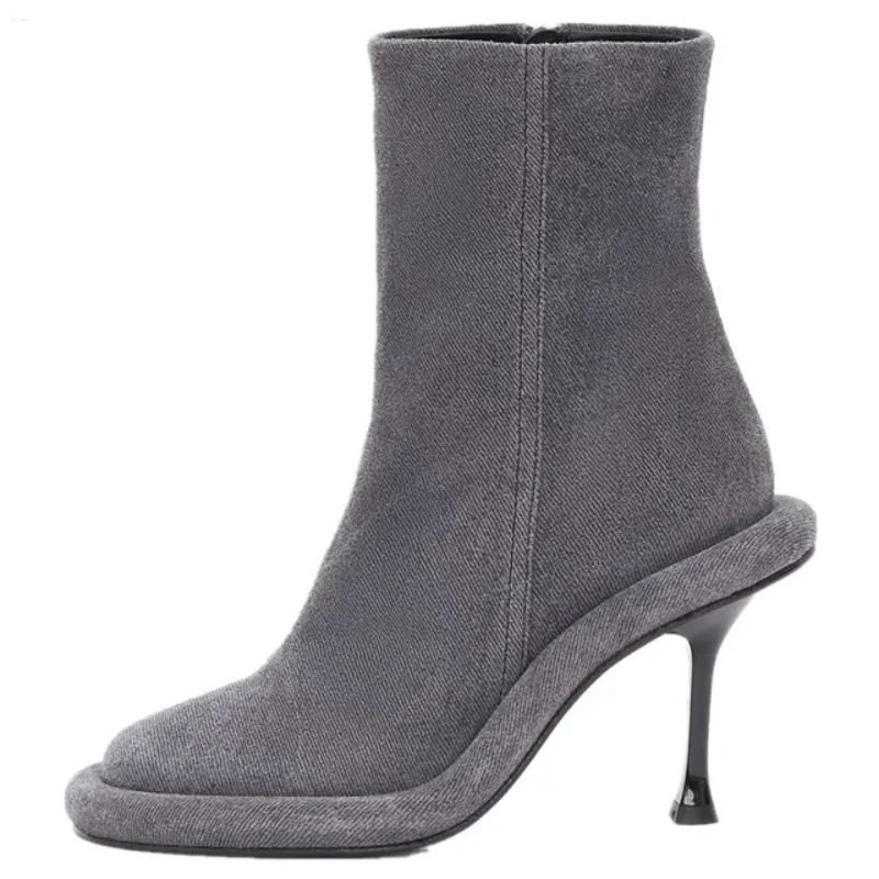 Lexa Round Zipper Heels - Image 3