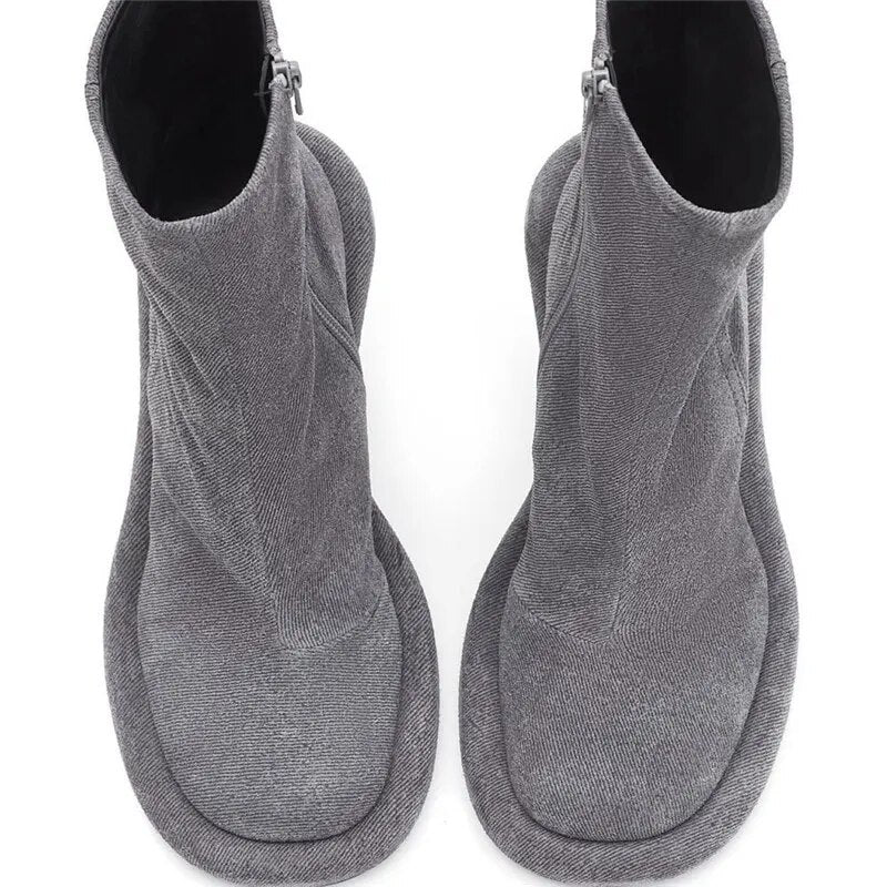 Lexa Round Zipper Heels - Image 5