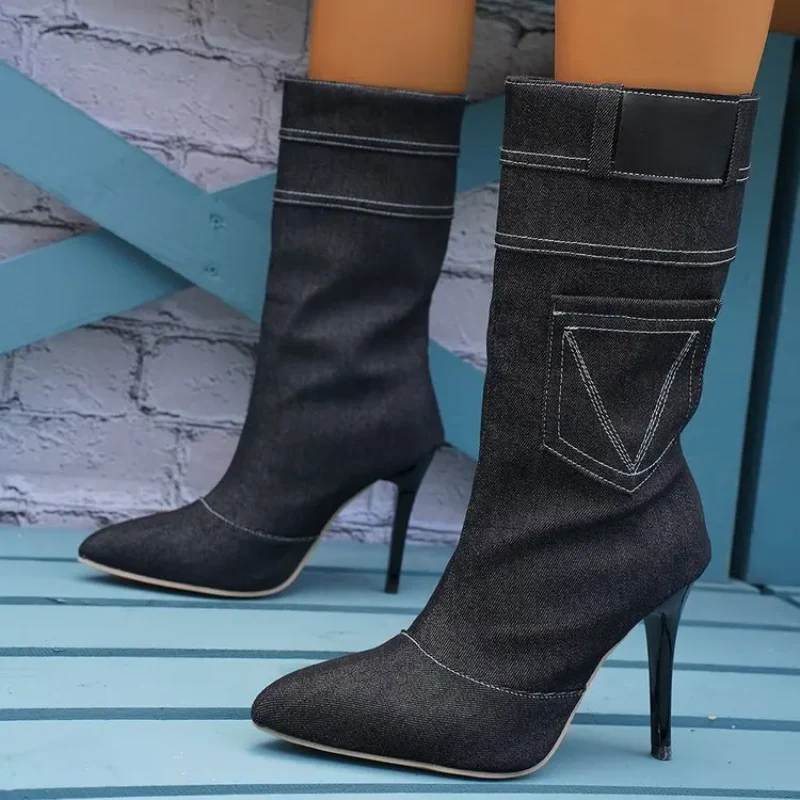 Lexington Denim Heels - Image 2