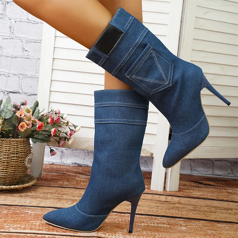 Lexington Denim Heels - Image 3