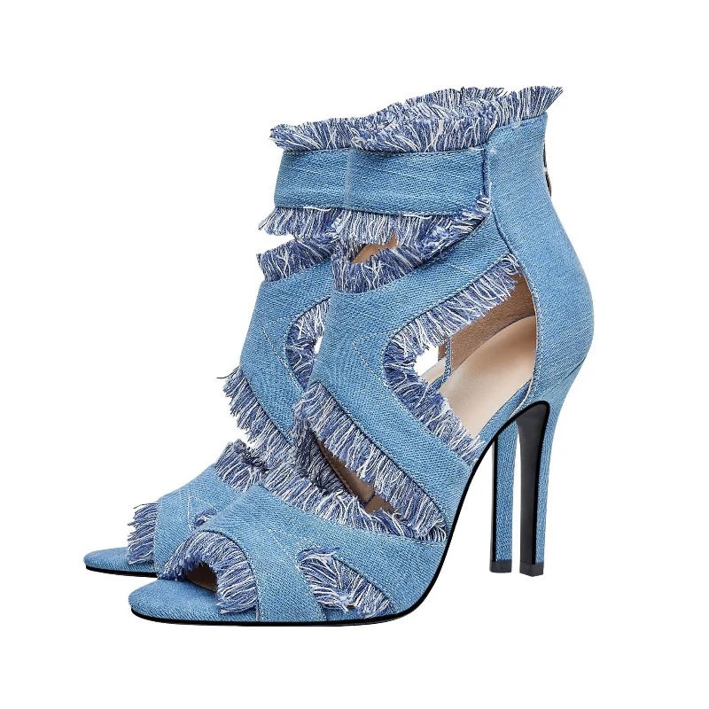 London Denim High Heels - Image 2