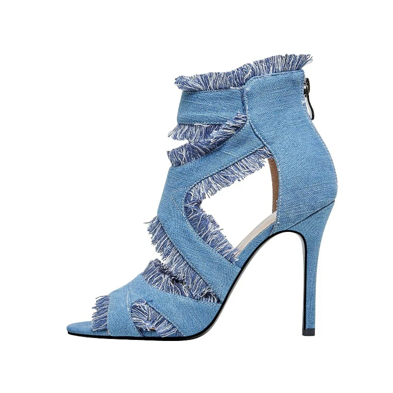 London Denim High Heels - Image 3